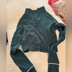 Lululemon Ribbed Crop Half Zip